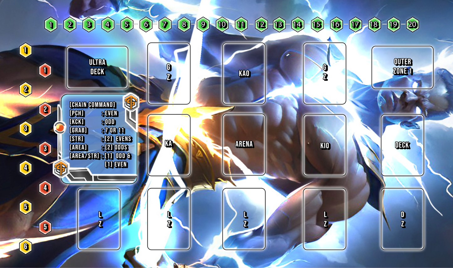 Playmat: Xues The God of Lightning