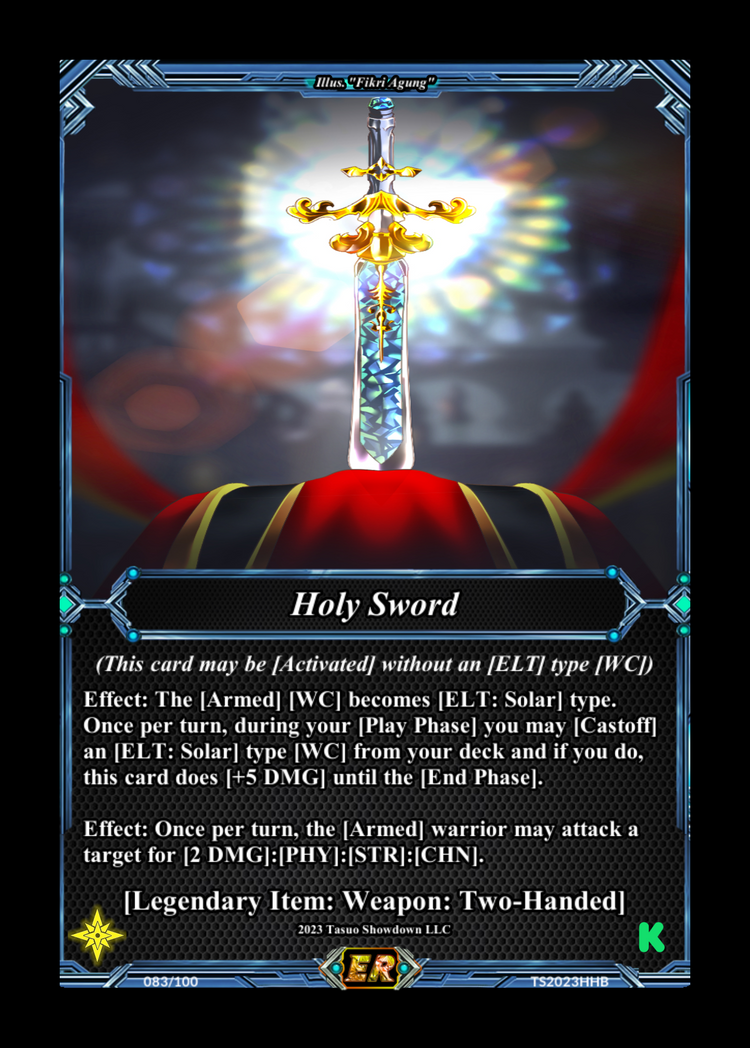 Legendary Item: Weapon Card