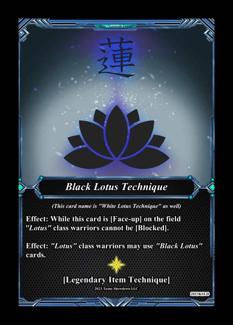Legendary Item: Technique Card