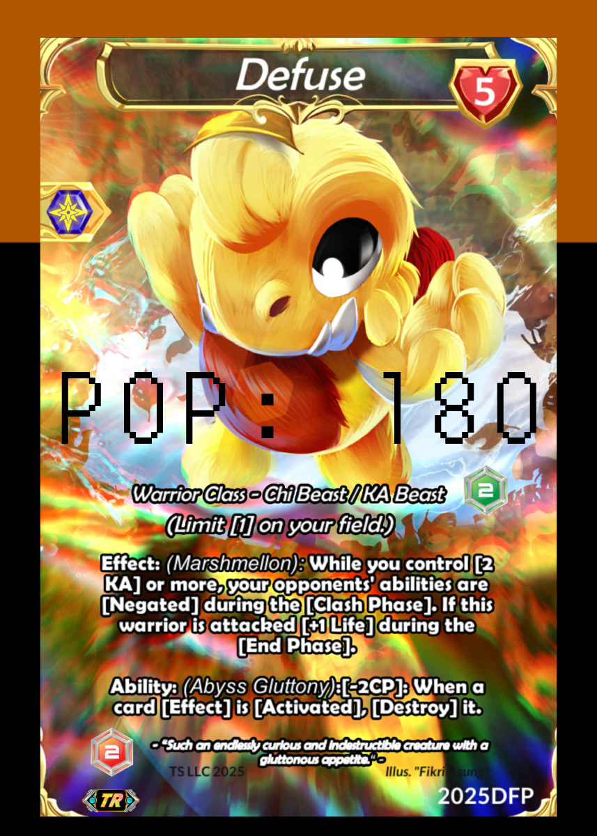 Promo Card: 2025 Defuse Forever Fall Promo Card