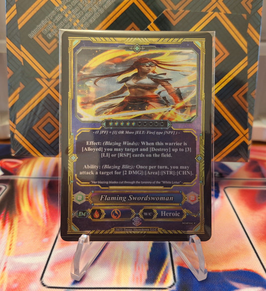 Promo Card: Flaming Swordswoman
